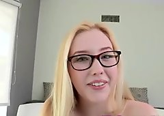 Nerdy Samantha Rone fucked by big dick