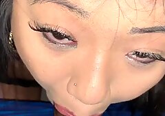 Asian Babe Gives Sloppy  POV Blowjob To Step Brother While Mother Is Gone. (Cash&amp_Layla)