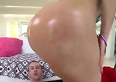 Plump booty Lallasa gets roughly fucked