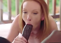 BLACKED Red Head Wife Goes Crazy On Big Black Cock