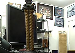 Pawnshop ginger caught sucking on hiddencam