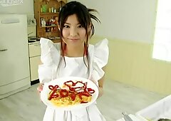 Torrid cook Miri Hanai desires to have a hot continuation after the dinner