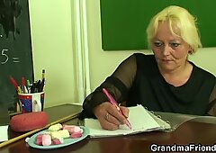 Watch dirty threesome with old teacher